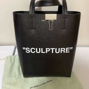 Off white "sculpture" tote